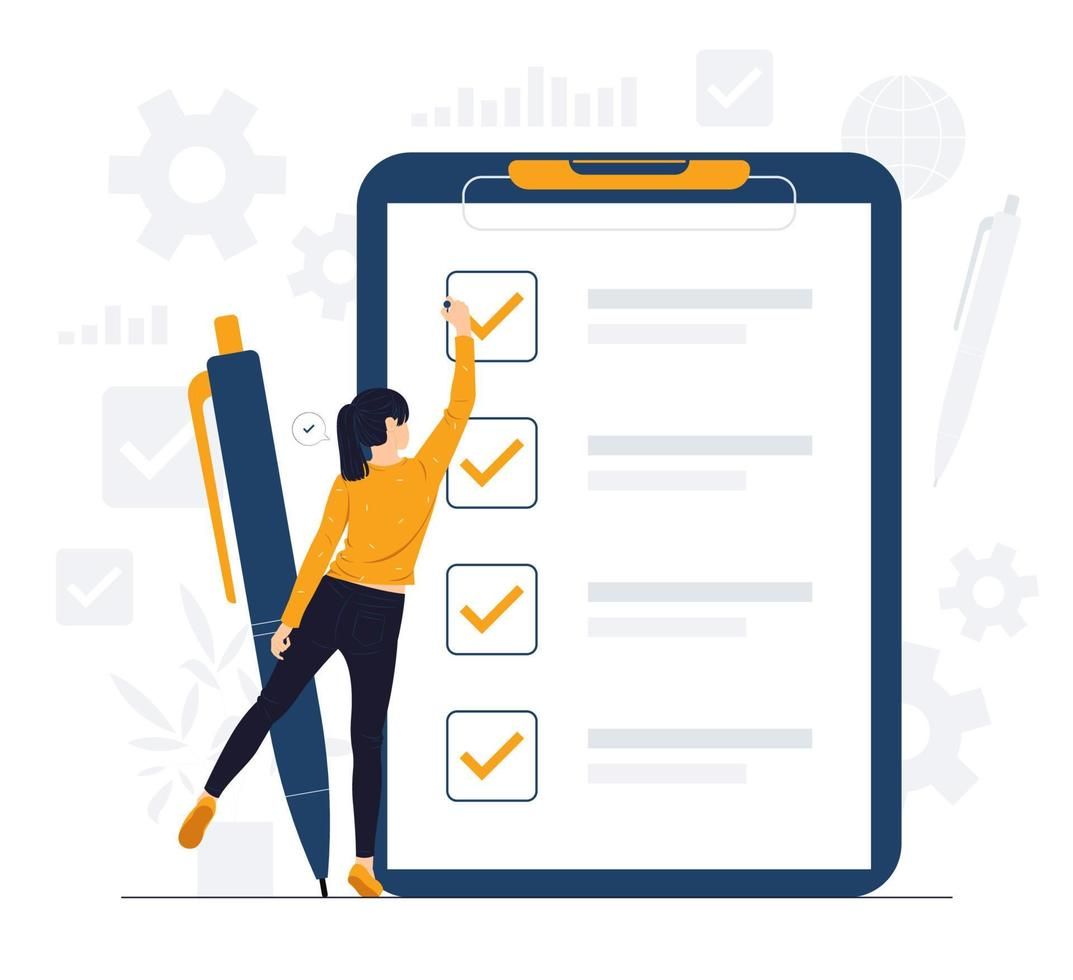 Download To do list concept illustration for free