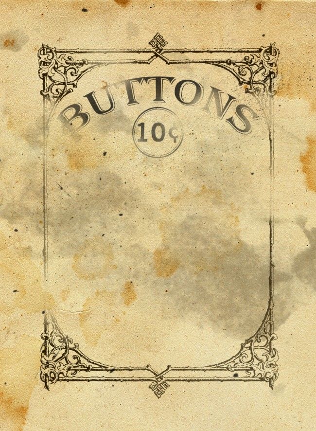 free vintage button card