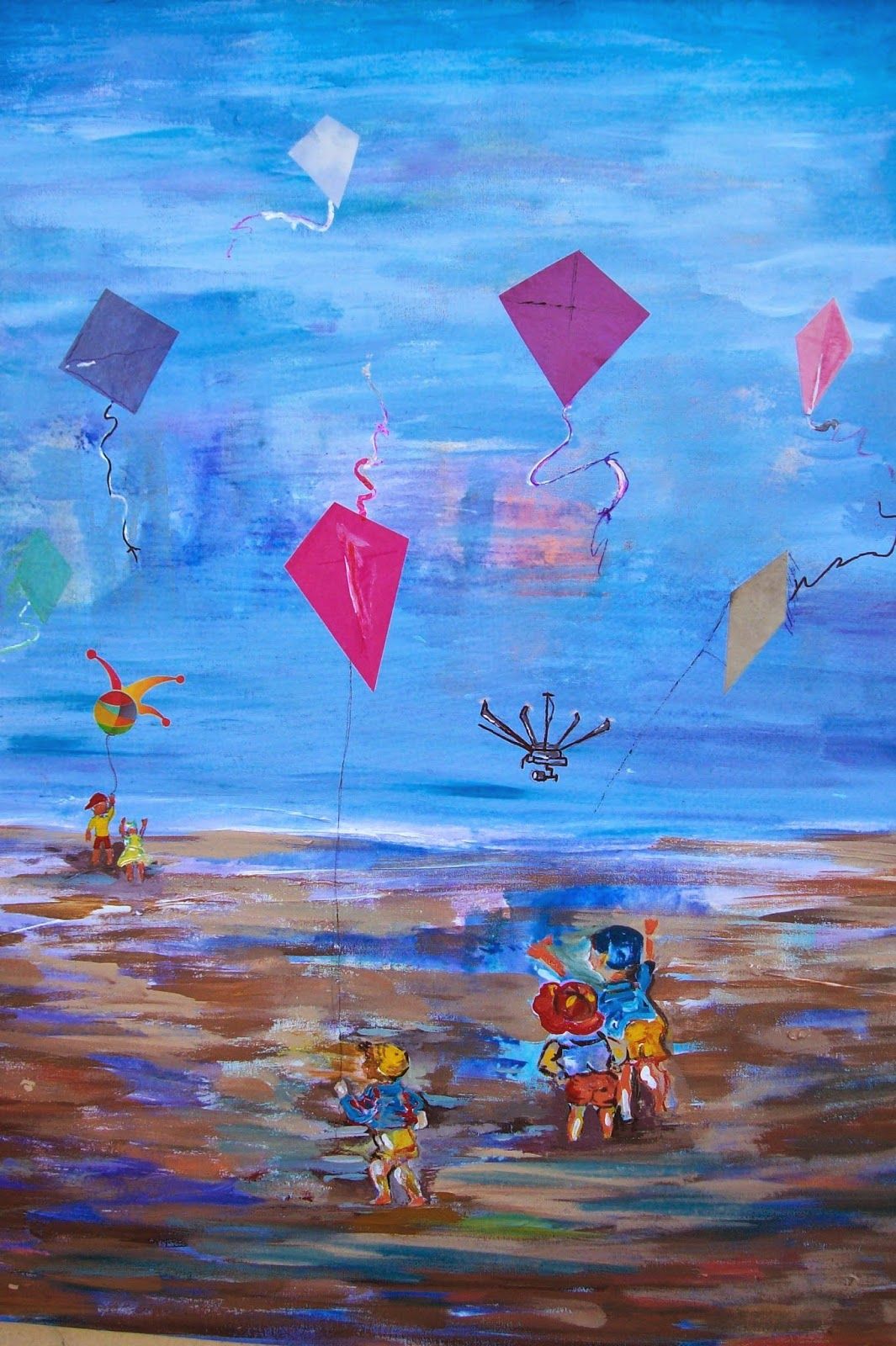 ENTRE DRONES Y BARRILETES" (con imágenes) | Barriles, Drones, Pinturas