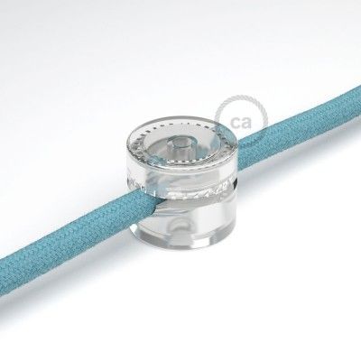 Wand und Deckenpins rund weiß für Textilkabel | Textilkabel Wand und Deckenpins rund weiß für Textilkabel | Textilkabel