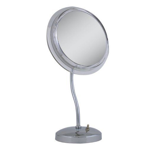 Zadro Surround Light S Neck Pedestal Chrome Vanity Mirror By Zadro Surround Light S Neck Pedestal Chrome Vanity Mirror By Brookstone 109 99