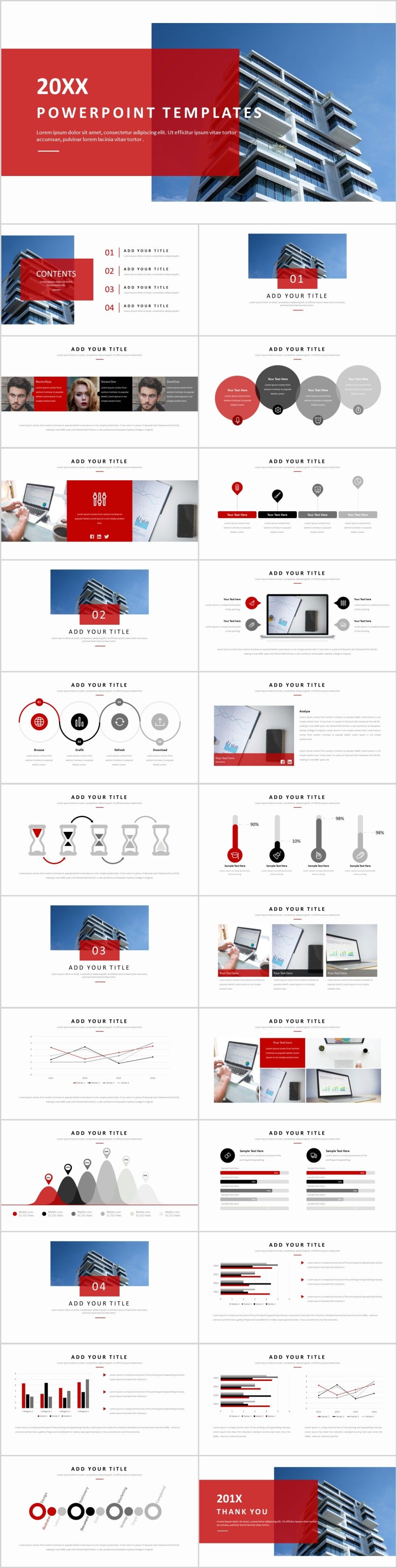 25 company business year powerpoint template presentation