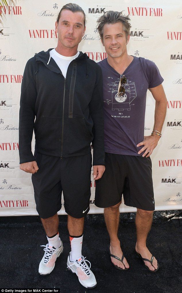 Gavin Rossdale defeats Timothy Olyphant in charity tennis game Timothy olyphant, Olyphant