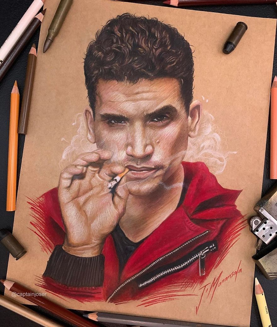12 Desenhos De La Casa De Papel Deste Artista Fili 12 Desenhos De La Casa De Papel Deste Artista Fili