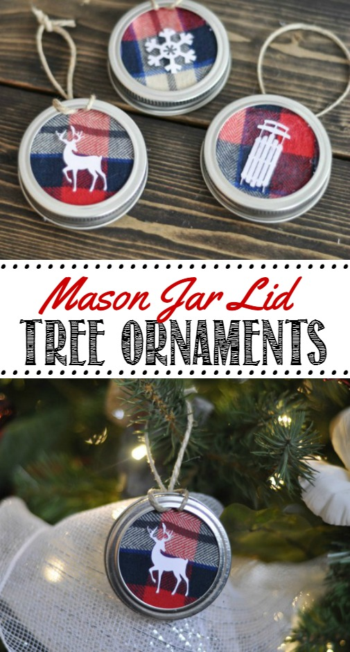 Mason Jar Lid Ornaments - Clean and Scentsible