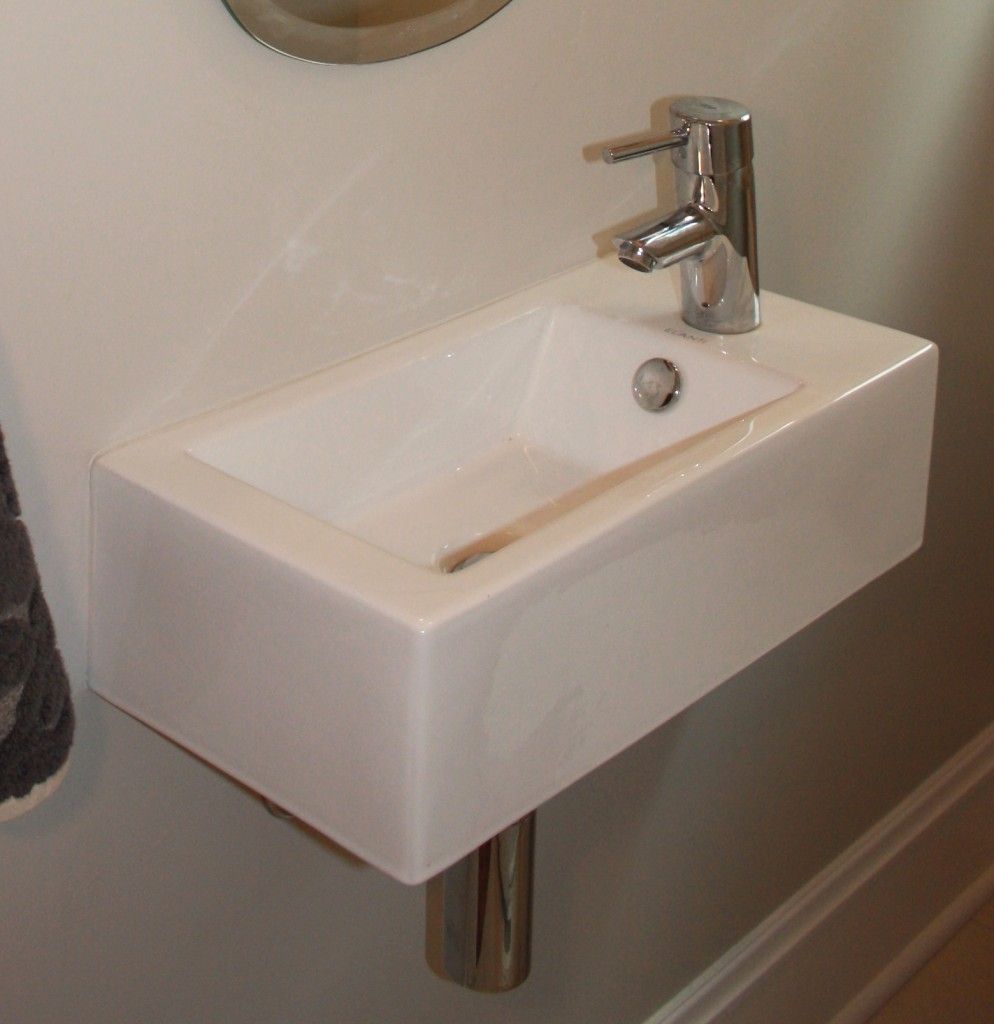 Furniture Simple Small Powder Room Sink Design With White Color And Furniture Simple Small Powder Room Sink Design With