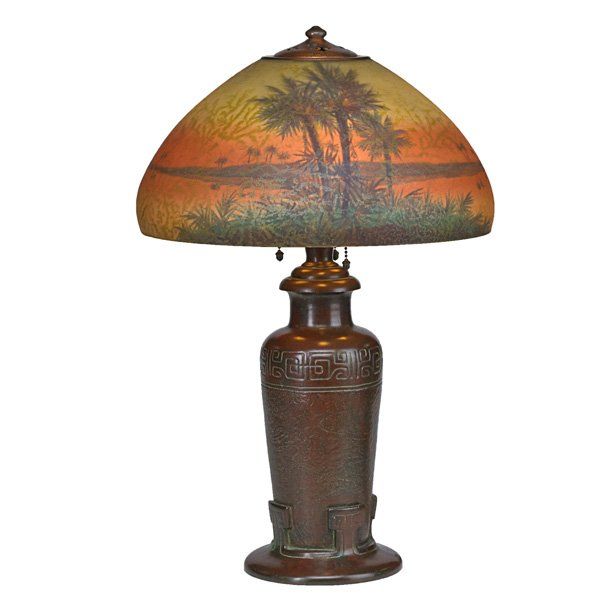Tropical Palm Tree Pewter Table Lamp With Off White Shade 9x932 Lamps Plus In 2021 Tropical Table Lamps Table Lamp Lamp