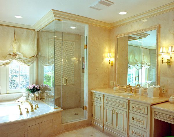 How To Install Crown Molding Step By Step Guide Traditional Bathroom Designs Traditional Bathroom Bathroom Design