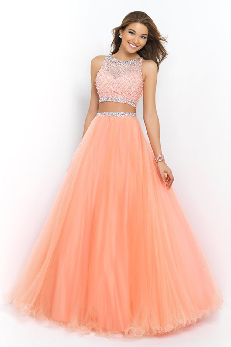 Peach Pageant Dress