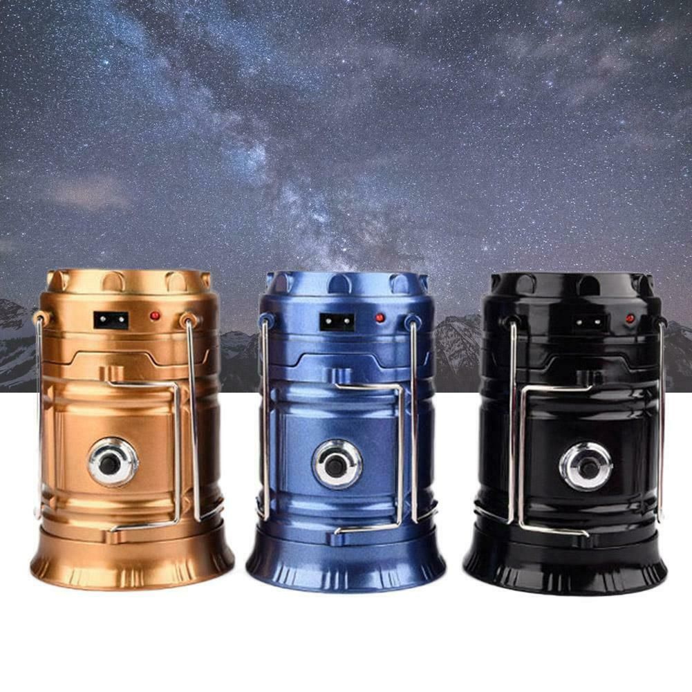 USB Rechargeable LED Camping Tent Light Outdoor Lantern Night Lamp Phone Charger