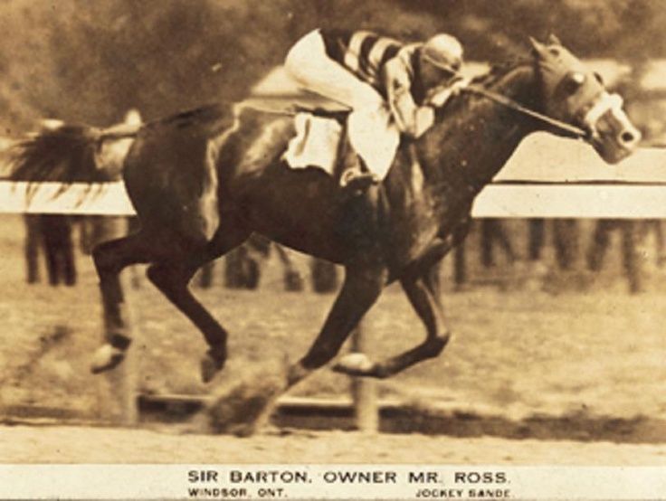 Image result for sir barton wins the belmont stakes in