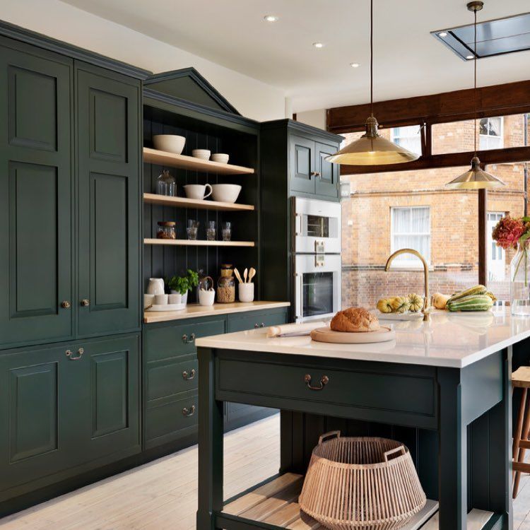 Harper Poole On Instagram Forest Green Kitchen Deadslc Slc U Traditional Design Cabinet Colors Espresso Cabinets Color Schemes Kitchen Cabinet Colors, Kitchen Cabinets Slc Utah