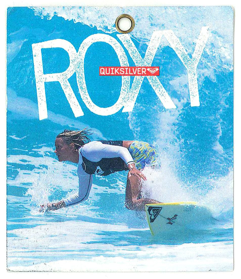 Vintage Roxy Hangtag Surf Poster Surf Art Beach Posters Vintage Roxy Hangtag Surf Poster Surf Art Beach Posters