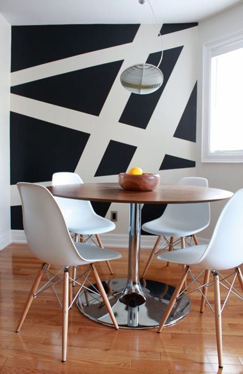large scale stripes going all directions overlapping painted onto - decoration salle a manger moderne large scale stripes going all directions overlapping painted onto - decoration salle a manger moderne