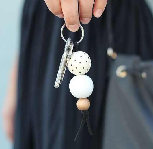 Brelok Do Kluczy Kule Pakamera Pl Wooden Beads Clay Jewelry Diy Keyring - Diy Wood Bead Keychain Brelok Do Kluczy Kule Pakamera Pl Wooden Beads Clay Jewelry Diy Keyring - Diy Wood Bead Keychain