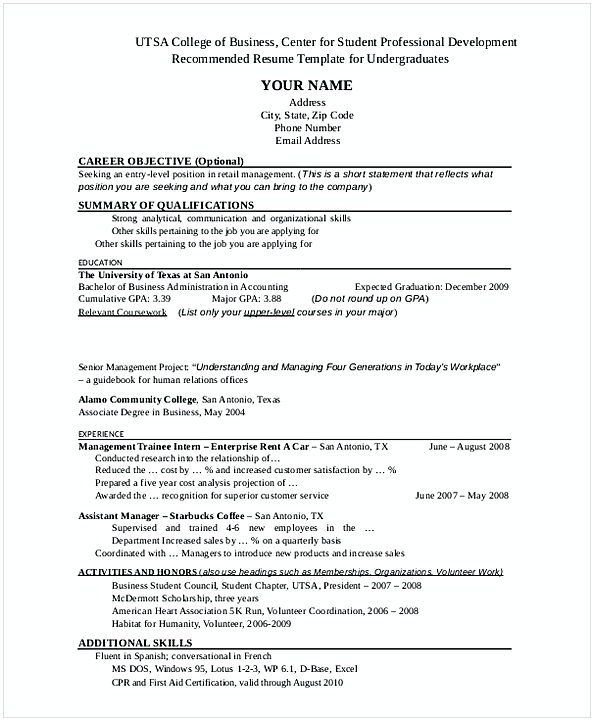 Entry Level Retail Manager Resume Resume Examples Pinterest