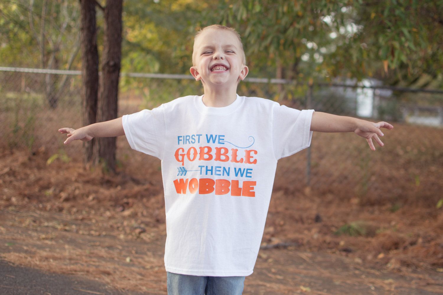 Gobble Gobble Gobble Babies First Thanksgiving Baby/'s First Happy Thanksgiving
