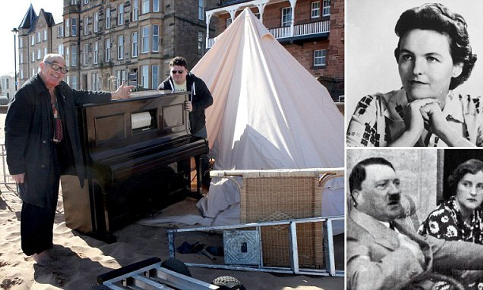 Son Of One Of The Mitford Sisters Living In A Tent On A Beach