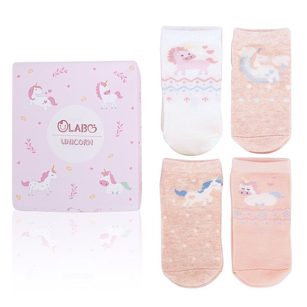 PenGreat Baby Girls Boys Toddler Cozy Crew Socks Winter Warm Socks
