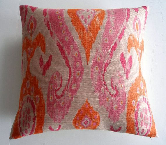 Red Pink And Orange Throw Pillow Orange Throw Pillows Throw
