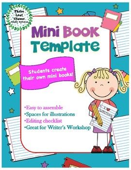 mini book template great for writer s workshop includes editing