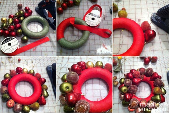 How To Make An Elegant Ornament Wreath Tutorial At Madiganmade How To Make An Elegant Ornament Wreath Tutorial At Madiganmade