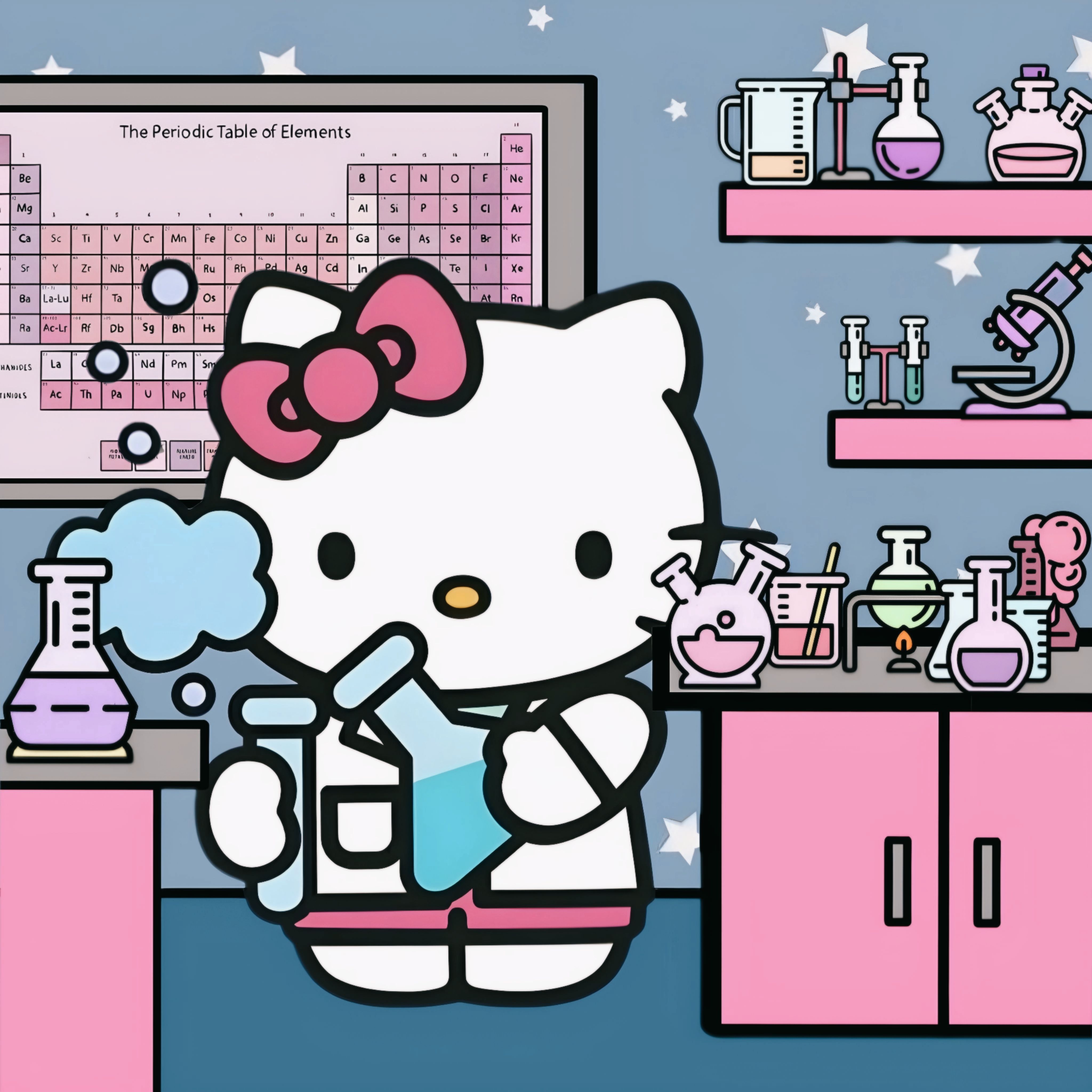 Hello kitty lab coat deals