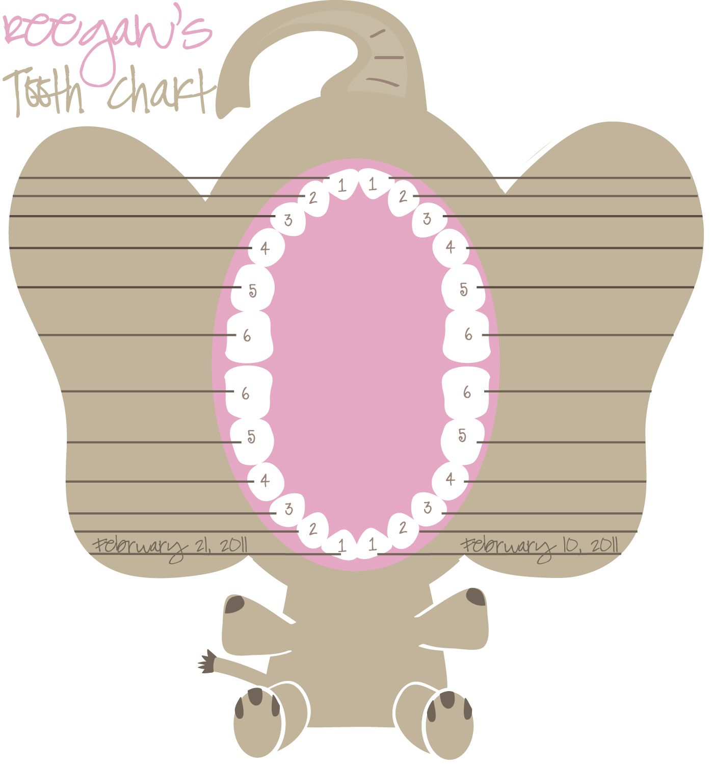teething chart for babies