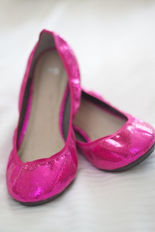 hot pink ballet flats