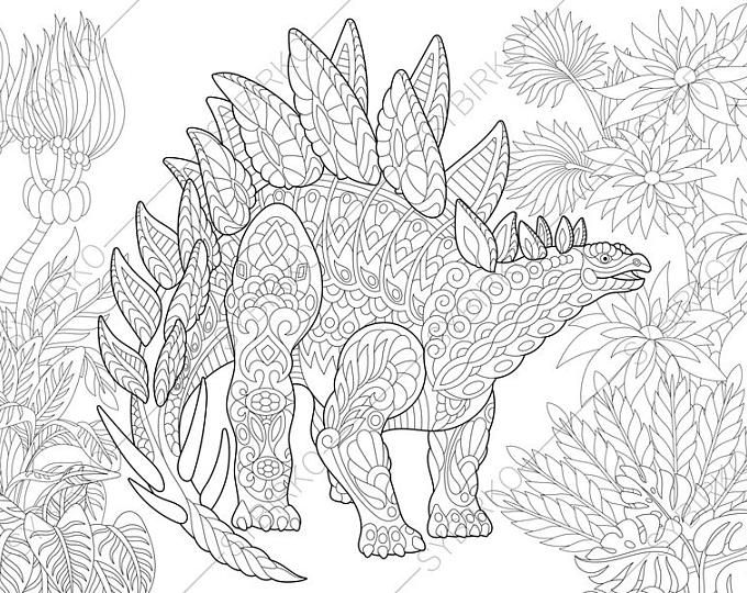 Pin on Mindfulness dinosaur colouring plates