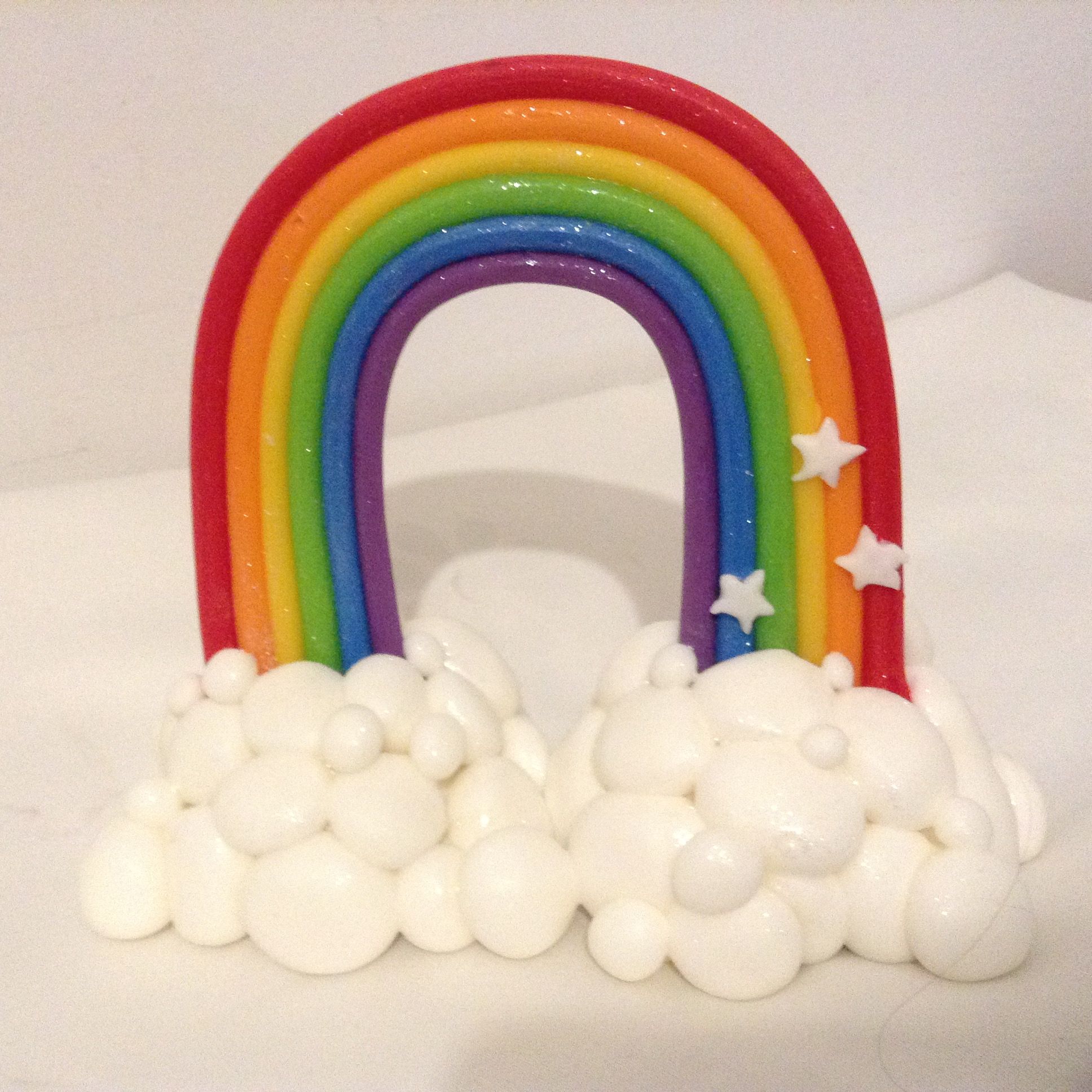 Arco iris de cumpleaños Cake Topper banner personalizado brillante o pastel Arco iris de cumpleaños Cake Topper banner personalizado brillante o pastel