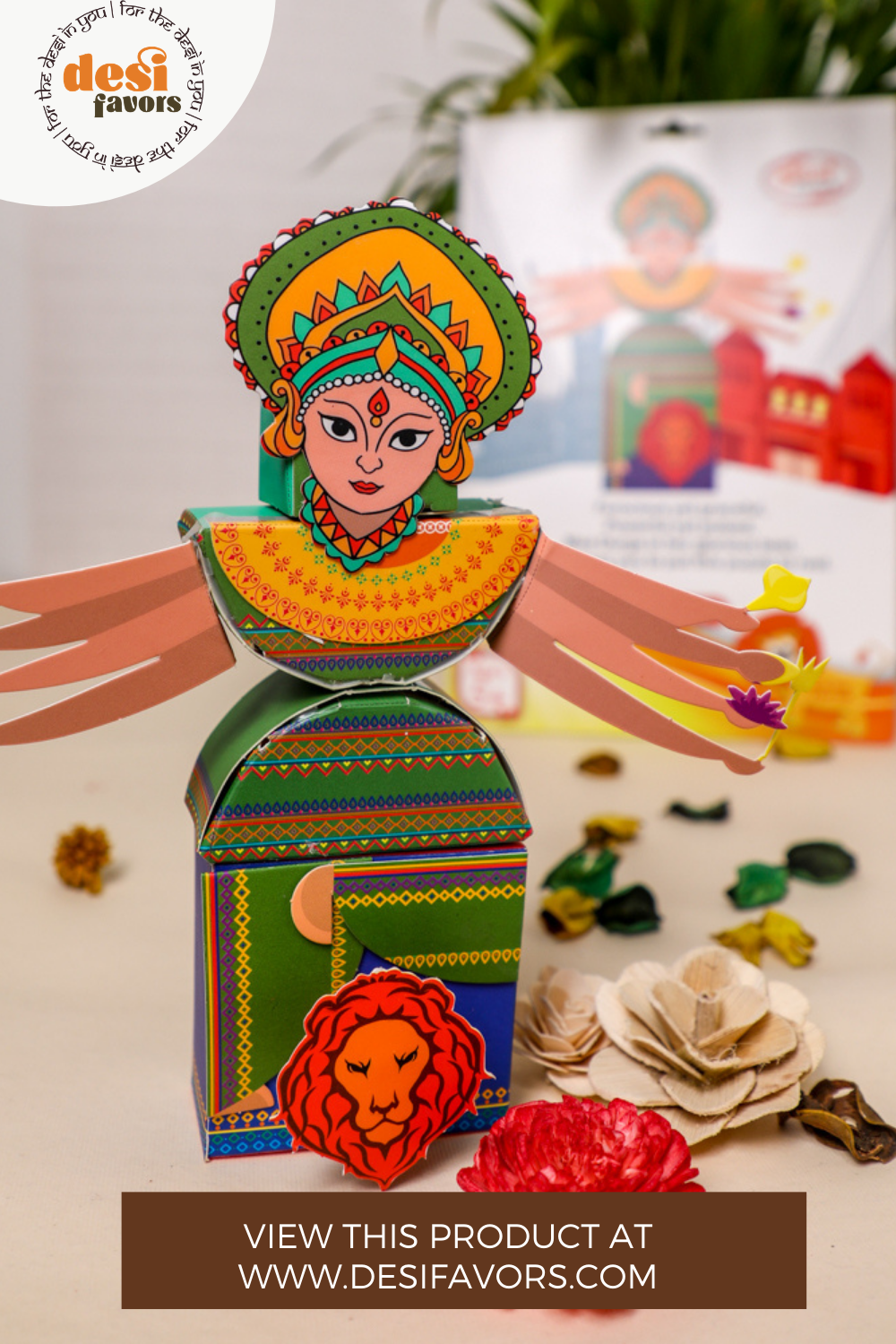 Engage your kids with this arts and crafts project to create a 3D Paper Durga idol and involve them in celebrating the Indian culture. It's an extraordinary gift for your child! #kids #diy #Origami #desifavors #craft #durgama #krishna #ganesha #kidslearning Craft Kits For Kids, Paper Crafts For Kids, Arts And Crafts Projects, Gifts For Kids, Kids Diy, Little Krishna, Kids Favors, Diwali Gifts, Yellow Paper
