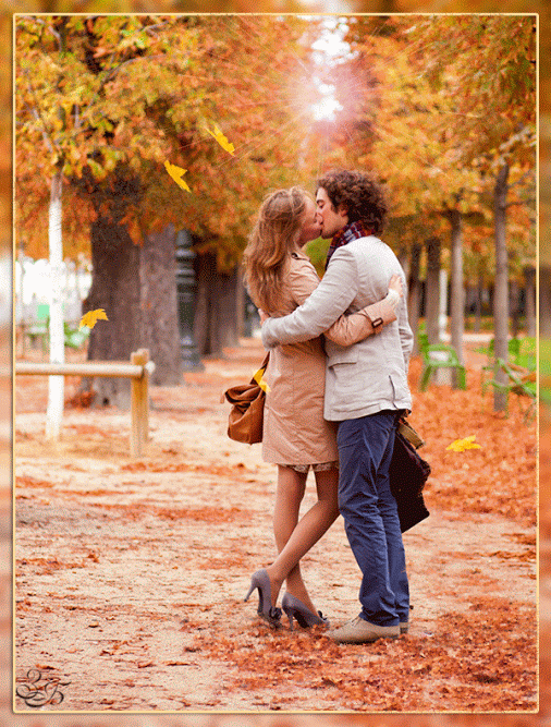 Fall couple animation | Fantasy romance, Love you gif, Romantic couples