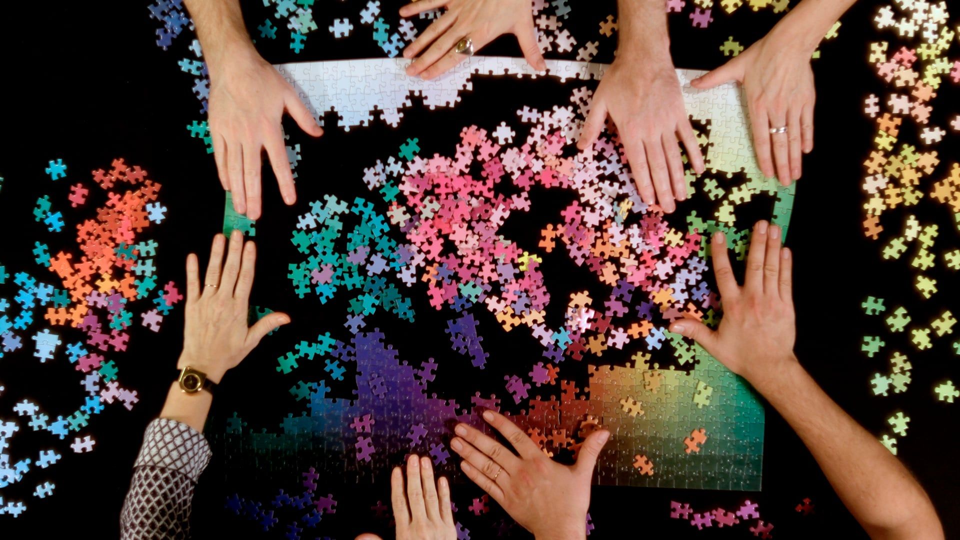 100/1000/5000 piece color spectrum puzzle Color puzzle