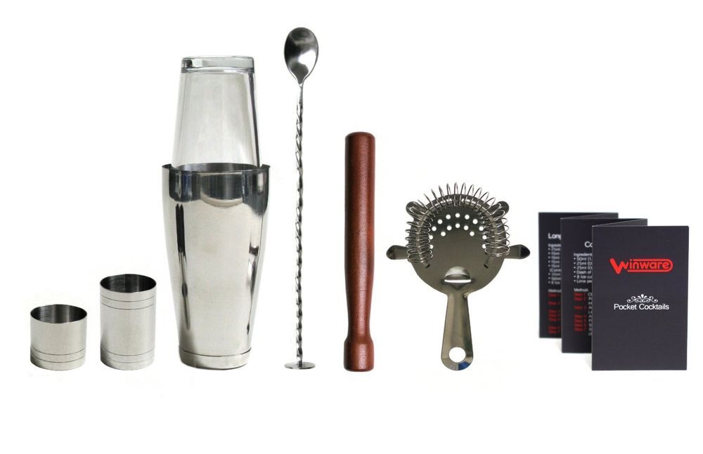 Professional Tail Shaker Set With Guide Bartender Tools Kit Bar Professional Tail Shaker Set With Guide Bartender Tools Kit Bar Mixer Drink