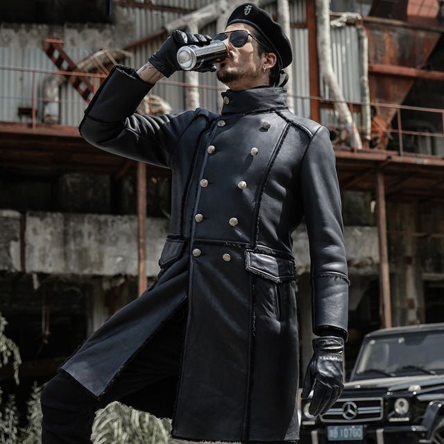 Abrigo Hombre Chaqueta Cálida Invierno Trench Long Outwear B Abrigo Hombre Chaqueta Cálida Invierno Trench Long Outwear B