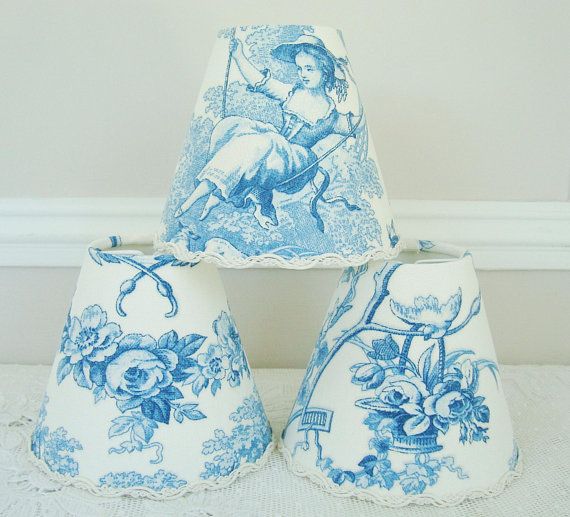 French Blue Toile De Jouy Chandelier Lampshade For Sconce Or Wall Light Country Style Shabby Chic Clip On Shade 4 3 X 5 1 Ins Lighting Myswisspanorama Com De Jouy Chandelier Lampshade For Sconce, French Blue Chandelier Shades