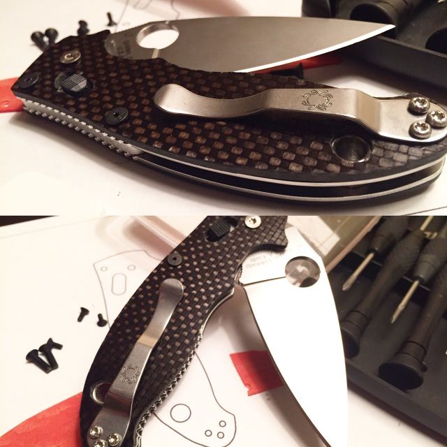 spyderco manix 2 carbon fiber scales custom knife scales