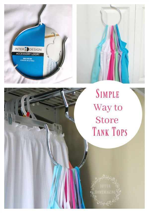 Camisole and Tank Top Organization Closet hacks