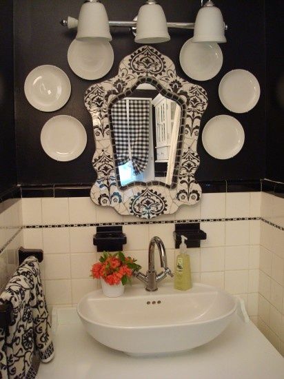 Get Creative Using Everyday Items Like A Collection Of Porcelain Plates From Homegoods As Art In No Bathroom Design White Designs Modern Style Decor Porcelain Plates From Homegoods As Art, Does Homegoods Have Bathroom Mirrors