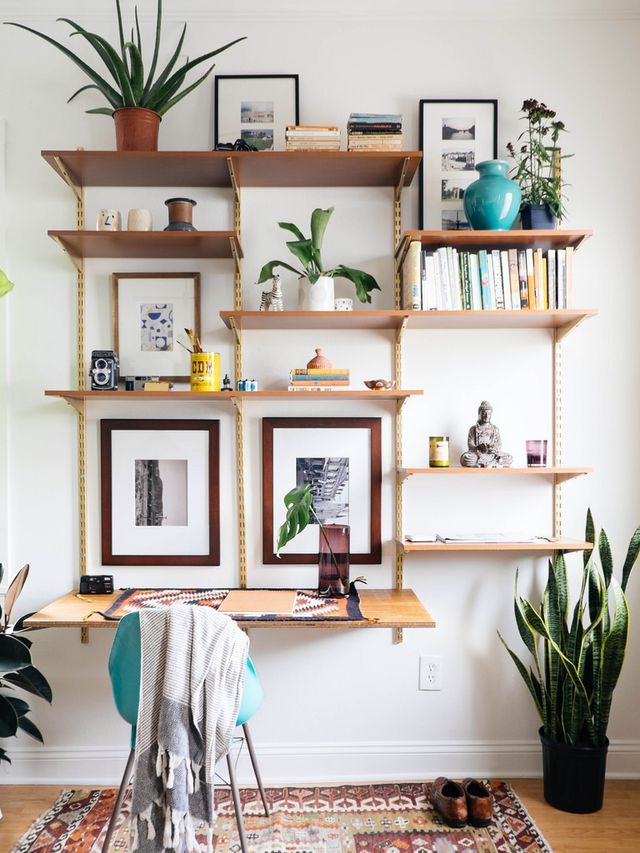 Diy Mid Century Desk Wall Unit Old Brand New Decor Ideas