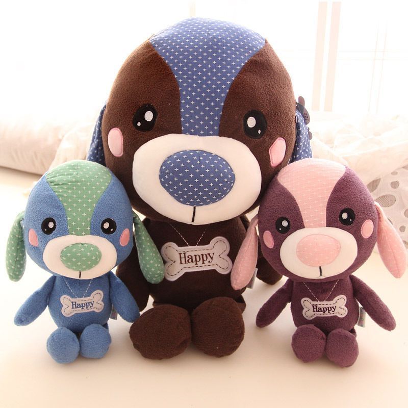 Details About Lovely Stuffed Dog Toy Plush Big Head Dog Doll Kids