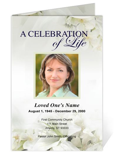 funeral program ideas