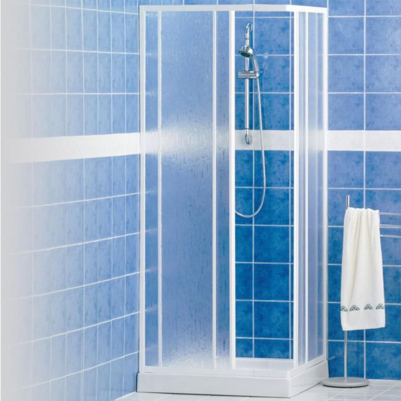 GLASS Box doccia ISY IO scorrevole a nicchia da 120 cm e