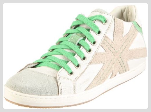 Manitu 990394, Damen, Halbschuhe, Grün (grauweißbeigegrün Neu MJUS Halbschuhe Damen Lino Schnürer SchwarzMetallic