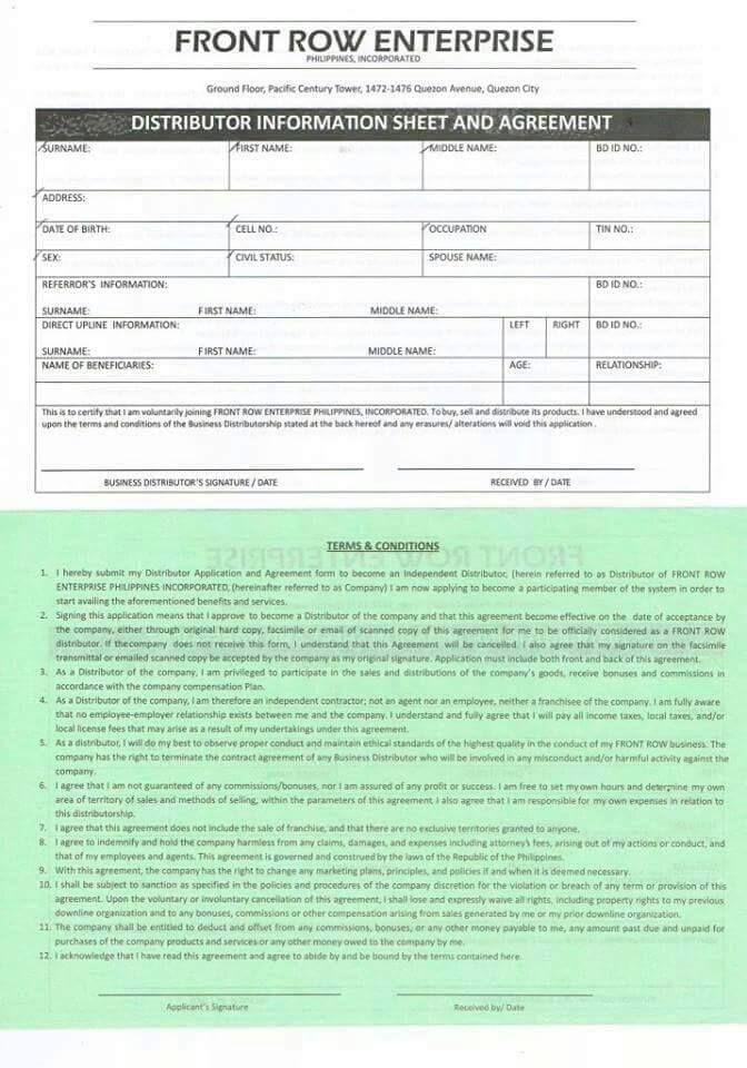 front row application