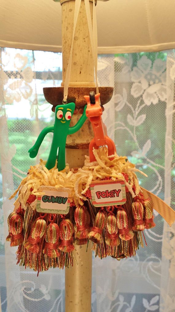 whimsical ceiling fans unique gumby and pokey bendable figures made into whimsical decorative tassels nostalgic 1950s fun retro home accessory whimsical ceiling fans unique gumby and pokey bendable figures made into whimsical decorative tassels nostalgic 1950s fun retro home accessory