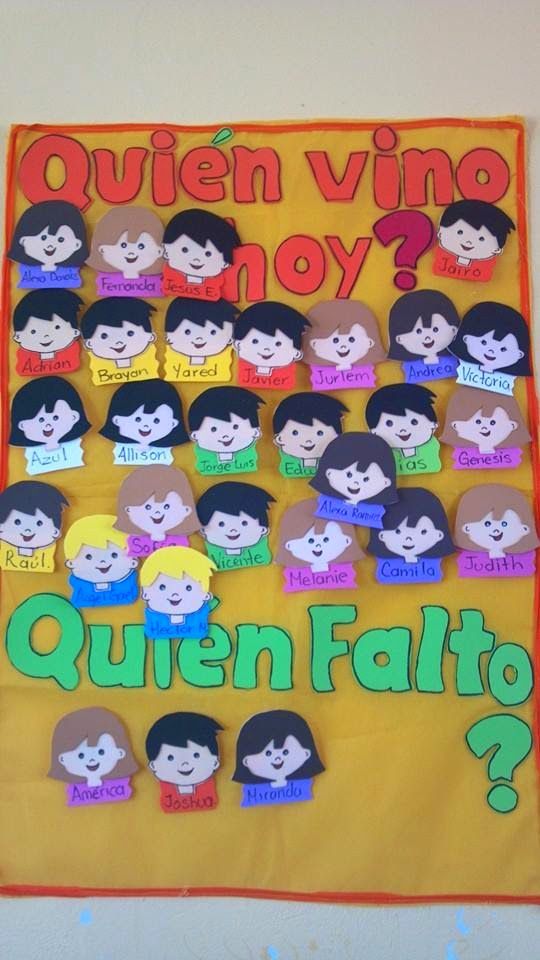 Tips De Actividades Para Tu Grupo Escolar Control De Asistencia Diario Niños De Preescolar Decoración Preescolar Escuela Dominical Para Niños