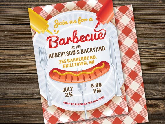 barbecue party invitation