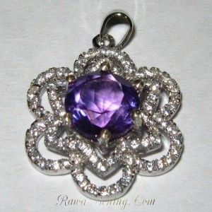 Liontin Kalung Permata Kecubung Asli dari Brasil, Silver 925 Asli, Magical Jewelry, Brooch, Gemstones, Fashion, Moda, Gems, Fashion Styles, Brooches